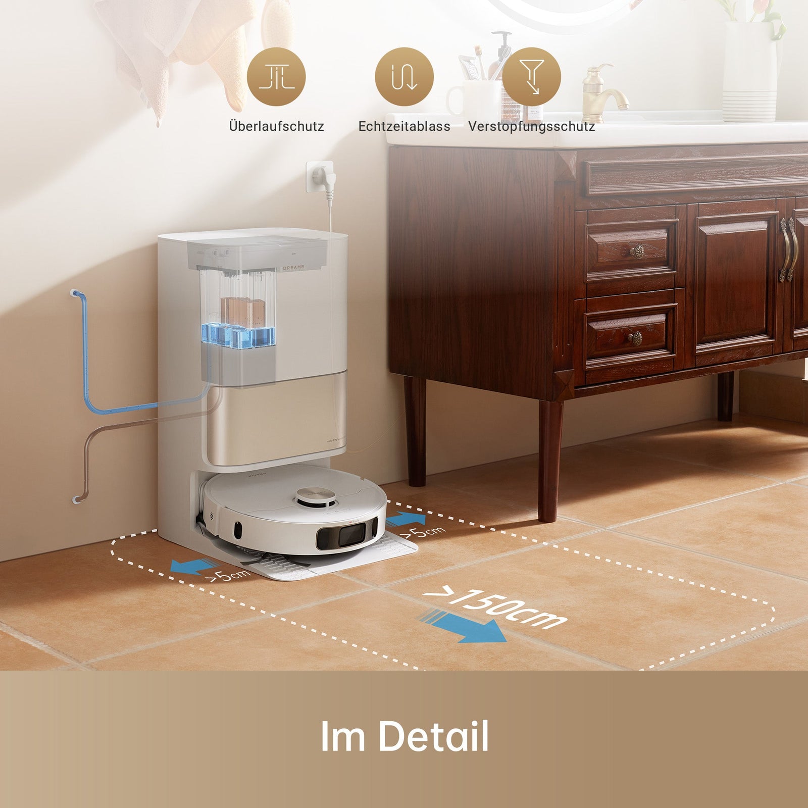 L10sProUltra/X30Ultra/X40UltraComplete/L40Ultra/L10sUltraGen2/X50UltraComplete/L50ProUltra/L40sProUltra/L40UltraAE Kit de raccordement d'eau pour remplissage et vidange automatiques