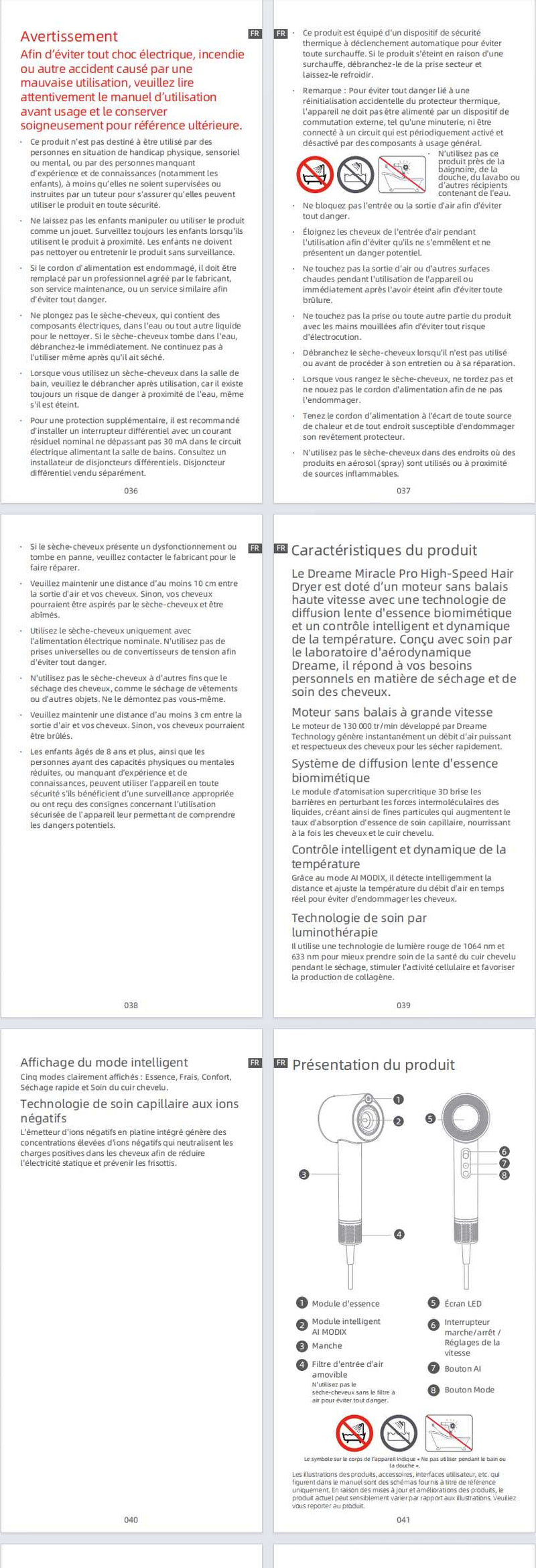 Avertissements et consignes de sécurité