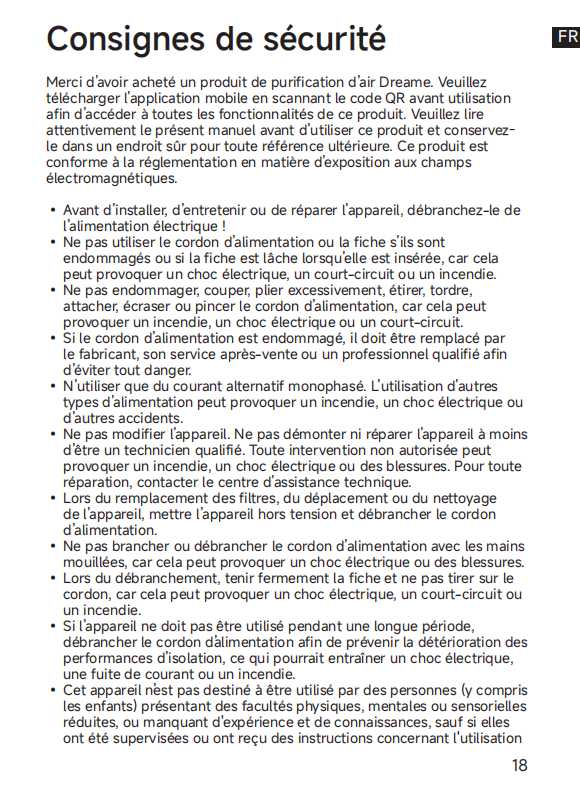 Avertissements et consignes de sécurité