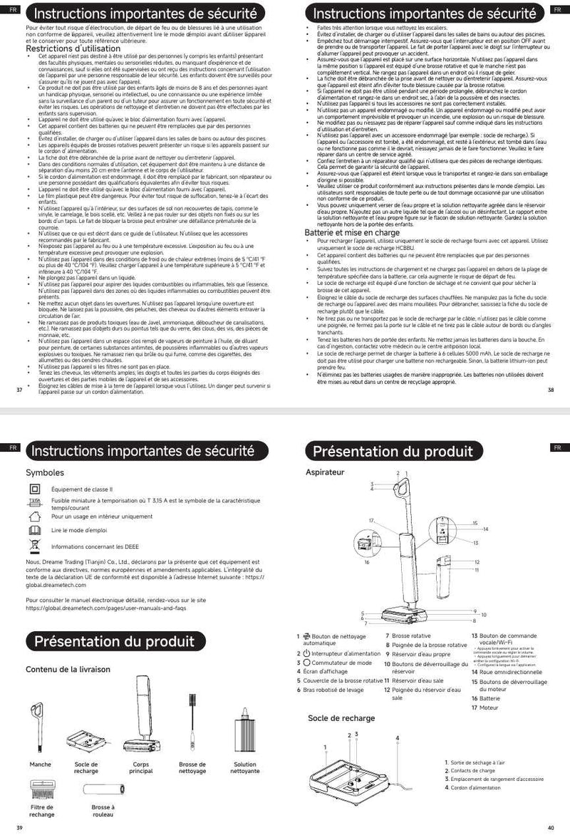Avertissements et consignes de sécurité