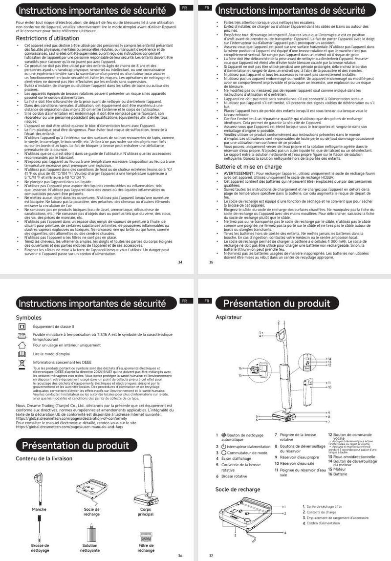 Avertissements et consignes de sécurité