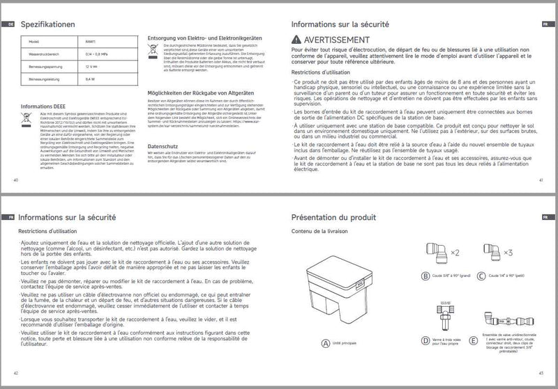 Avertissements et consignes de sécurité