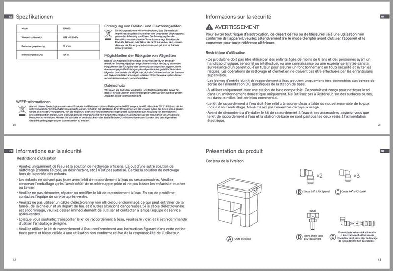 Avertissements et consignes de sécurité