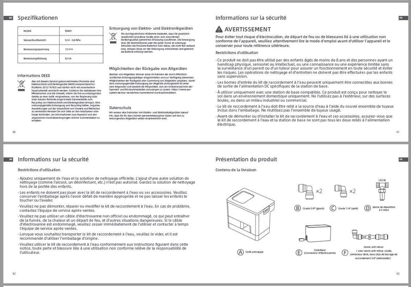 Avertissements et consignes de sécurité