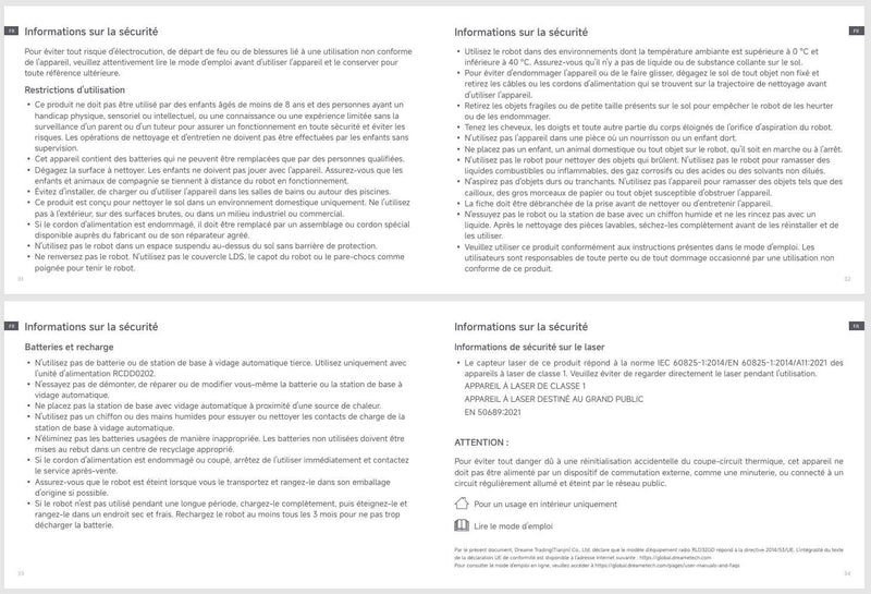 Avertissements et consignes de sécurité