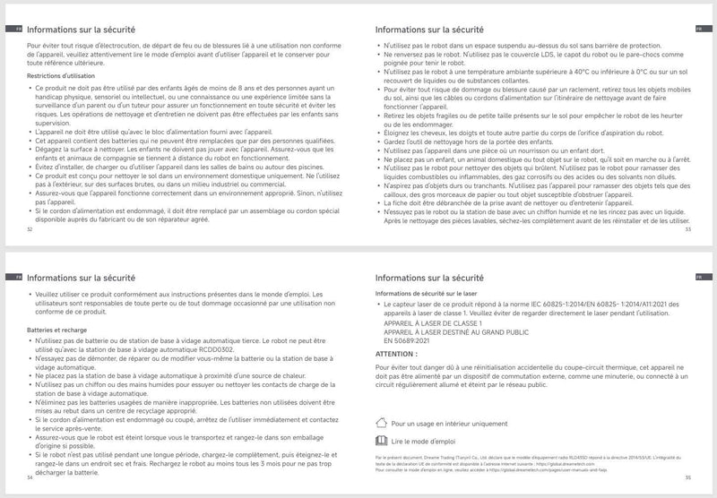 Avertissements et consignes de sécurité