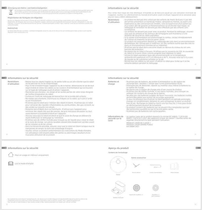 Avertissements et consignes de sécurité