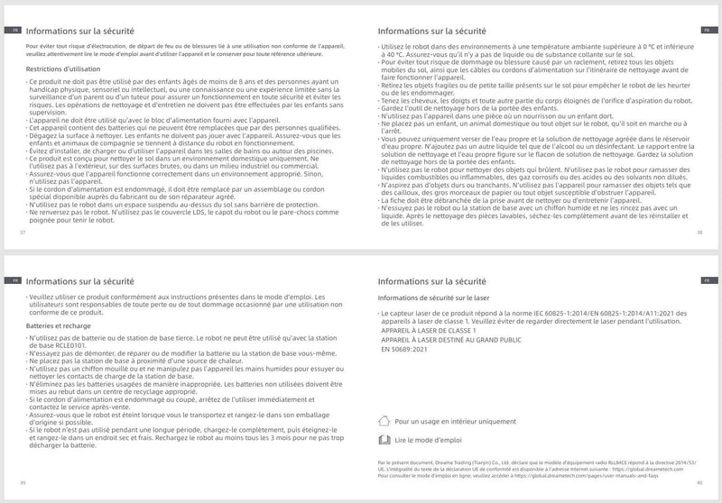Avertissements et consignes de sécurité