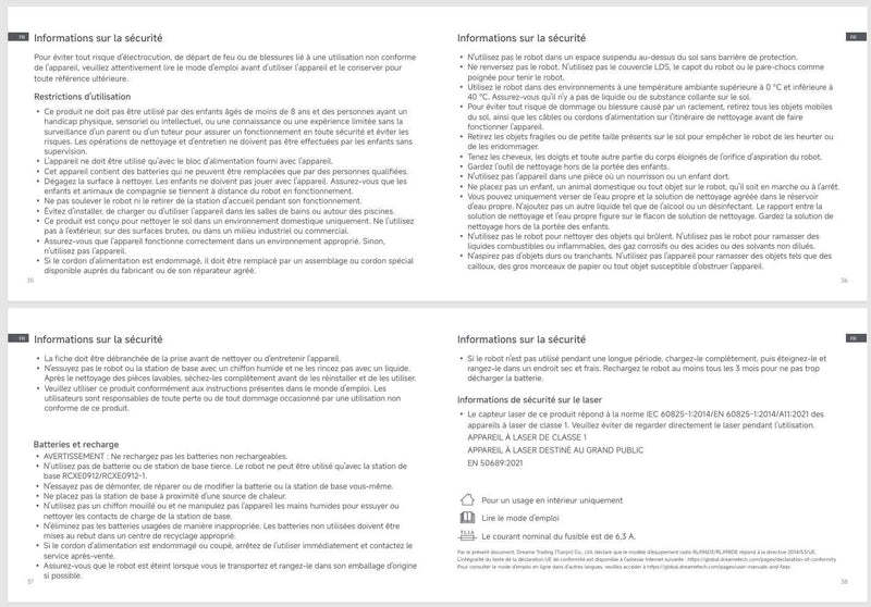 Avertissements et consignes de sécurité