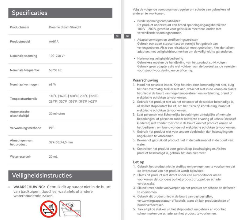 Waarschuwingen en veiligheidsinformatie