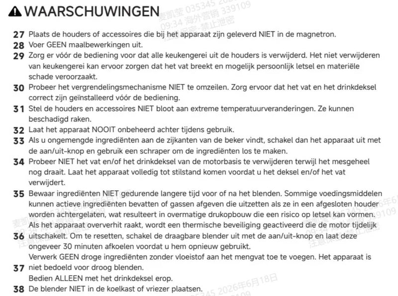 Waarschuwingen en veiligheidsinformatie