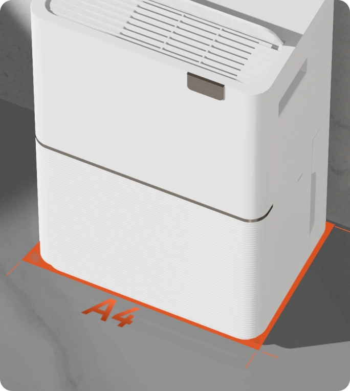 Format A4, compact et <br class="dd20c-pc-hide">peu encombrant
