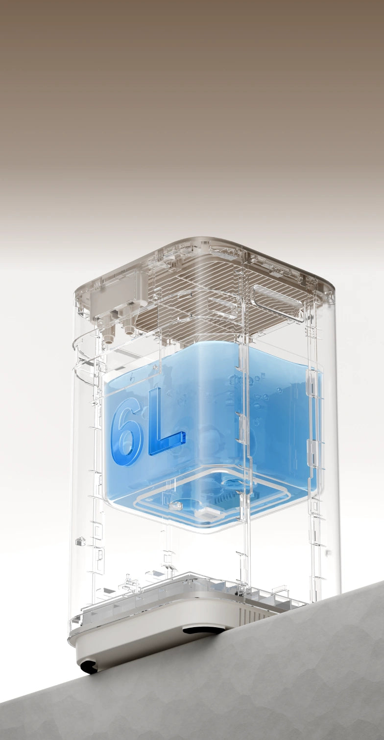 Grote watercapaciteit van 6 liter