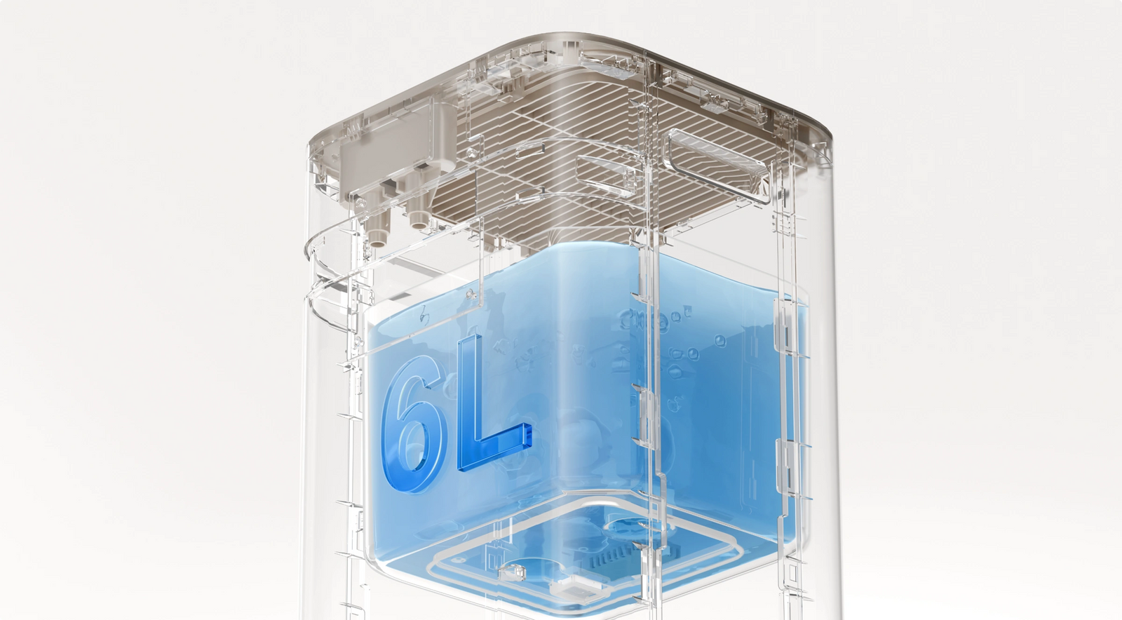 Grote watercapaciteit van 6 liter