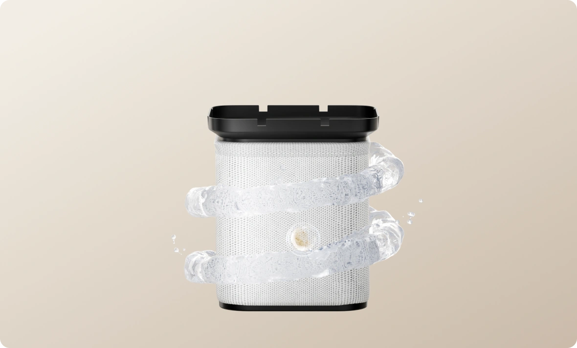 3D‑wasbaar antibacterieel filter