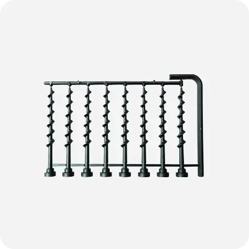 Vis ×8 et clé hexagonale ×1