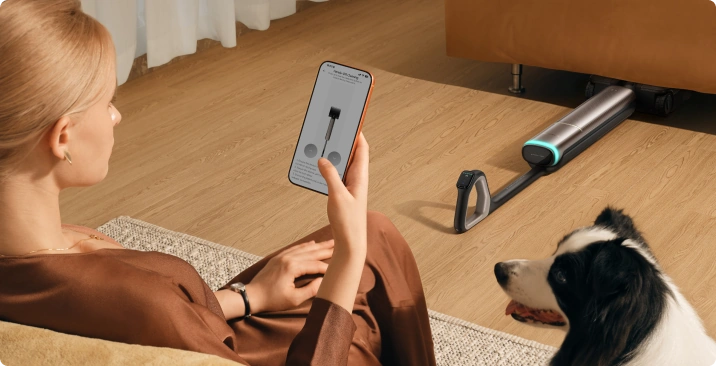 App als afstandsbediening zonder te bukken