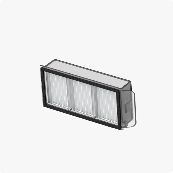 Stofbakfilter x2 
(1 vooraf geïnstalleerd)