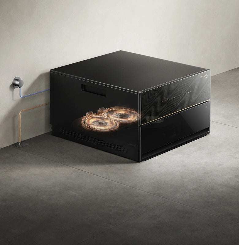 Nettoyage automatique de la serpillière avec de l’eau chaude