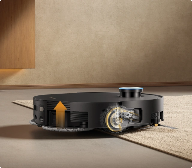 Soulèvement automatique du châssis pour les tapis