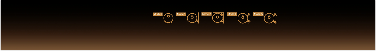 5 Flexibles Modes de nettoyage