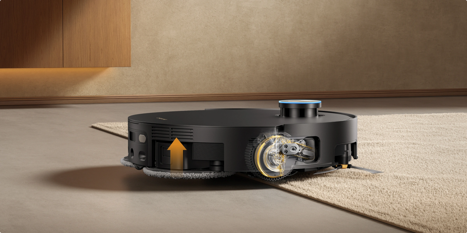 Soulèvement automatique du châssis pour les tapis